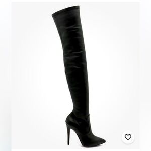 Amanda Gregory Black High Above
Knee Suede Boots Black 8 39
Pointed Heel thigh